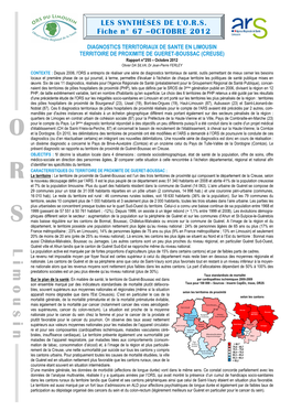 Synthèses De L'o.R.S