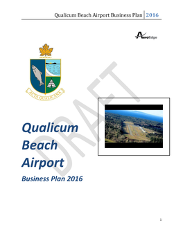 Qualicum Beach Airport Business Plan 2016