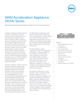 WAN Acceleration Appliance (WXA) Series