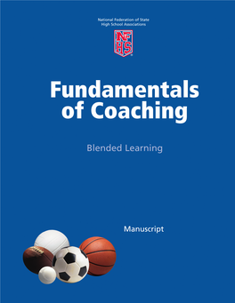 NFHS CE Manuscript NFHS Coach Education Ver4 11 06.Qxd