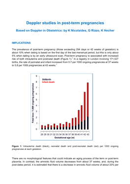 Doppler Studies in Post-Term Pregnancies