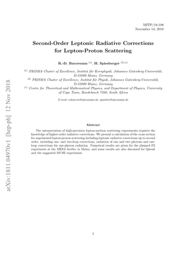 Second-Order Leptonic Radiative Corrections for Lepton-Proton Scattering