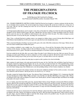 The Peregrinations of Frankie Filchock