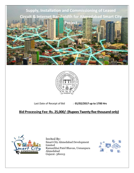 Supply, Installation and Commissioning of Leased Circuit & Internet Bandwidth for Ahmedabad Smart City Project