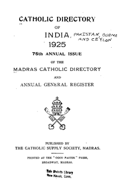 CATHOLIC DIRECTORY « (T OF