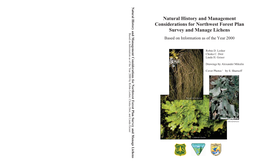 Atural History and Management Considerations for Northwest Forest