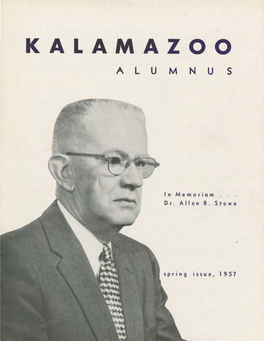 Kalamazoo College Alumnus (April, 1957)