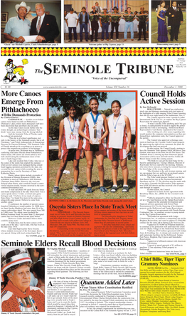 SEMINOLE TRIBUNE “Voice of the Unconquered”