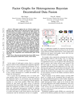 Factor Graphs for Heterogeneous Bayesian Decentralized Data Fusion