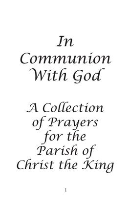 In Communion with God