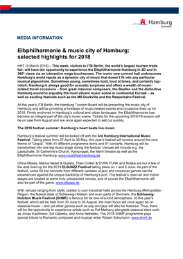 Elbphilharmonie & Music City of Hamburg