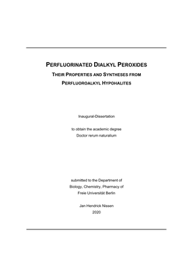 Perfluorinated Dialkyl Peroxides