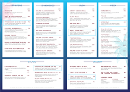 Azure Food Menu (Design Inside) Updated Jan2019