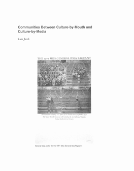 Communities Between Culture-By-Mouth and Culture-By-Media