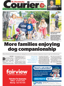 Te Awamutu Courier Thursday, August 26, 2021