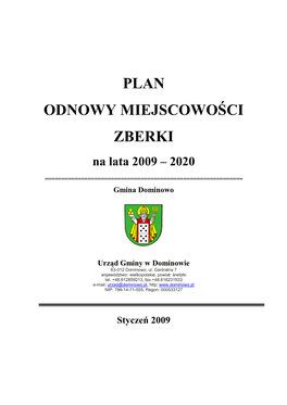 Plan Odnowy Miejscowości Zberki