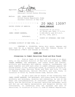 Download James Jeremy Barbera Complaint (20-Mag-13097)