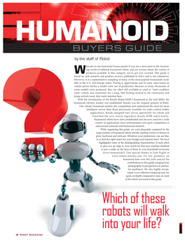 Humanoid Buyers Guide