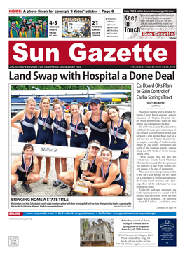 Sun Gazette ARLINGTON’S SOURCE for HOMETOWN NEWS SINCE 1935 VOLUME 84 NO