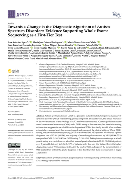 Evidence Supporting Whole Exome Sequencing As a First-Tier Test