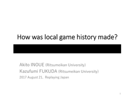 Distinctive Difference Game Titles Between Japanese Context And