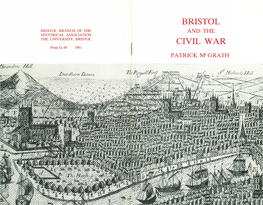 BRISTOL CIVIL WAR Price £1.00 1981 PATRICK Mcgrath