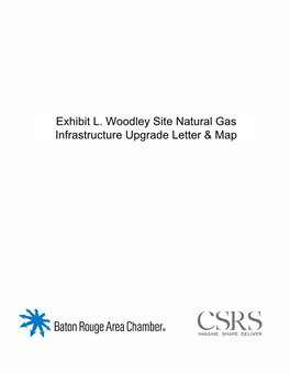 Exhibit L. Woodley Site Natural Gas Infrastructure Upgrade Letter &