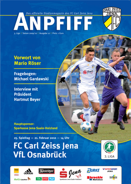 FC Carl Zeiss Jena Vfl Osnabrück