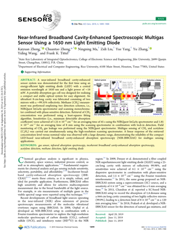 Near-Infrared Broadband Cavity-Enhanced Spectroscopic