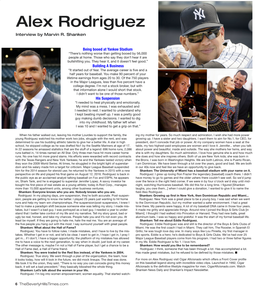 Alex Rodriguez Interview by Marvin R