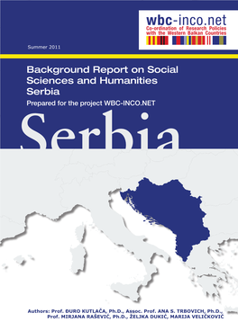 4 SWOT Analysis of the SSH Research Capacity in Serbia