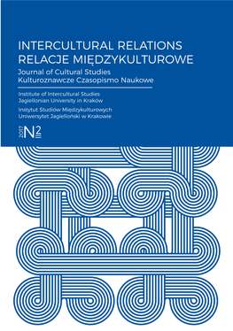 Intercultural Relations. Relacje Międzykulturowe. Cultures, Values, Identities. Numer 2