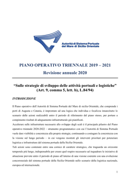 2021 Revisione Annuale 2020