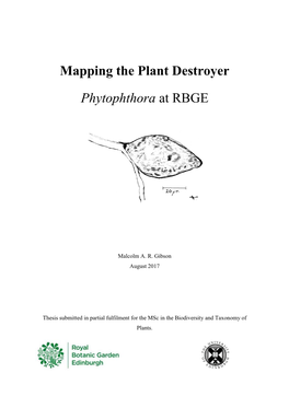 Mapping the Plant Destroyer Phytophthora at RBGE