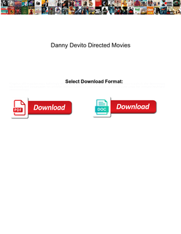 Danny Devito Directed Movies
