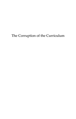 The Corruption of the Curriculum