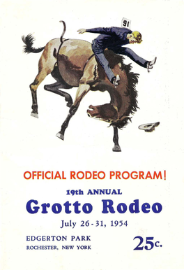 Program for Grotto Rodeo