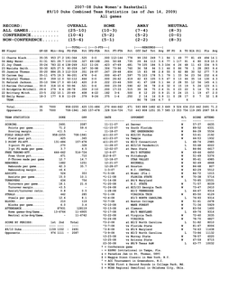 Combined Stats