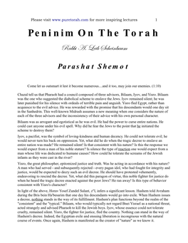 Peninim on the Torah Rabbi A