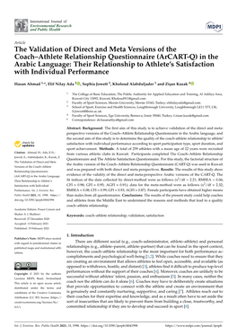 The Validation of Direct and Meta Versions of the Coach