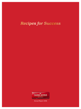 Recipes for Success
