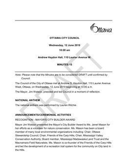 City Council Minutes