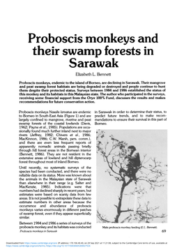 Proboscis Monkeys and Their Swamp Forests in Sarawak Elizabeth L