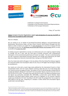 2013-06-13 -Joint Letter Car Fuel Consumption- TA