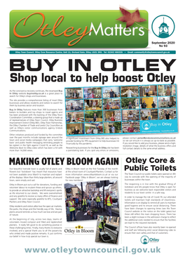 Otley Matters September 2020 No93 Online Version