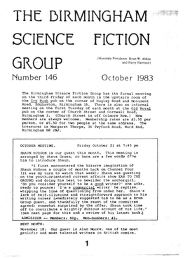 Birmingham Science Fiction Group Newsletter