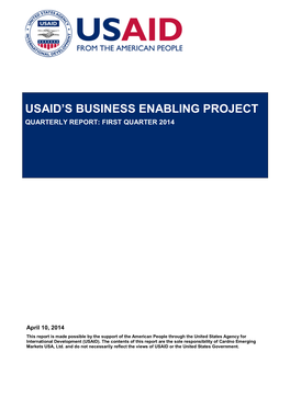 Usaid's Business Enabling Project