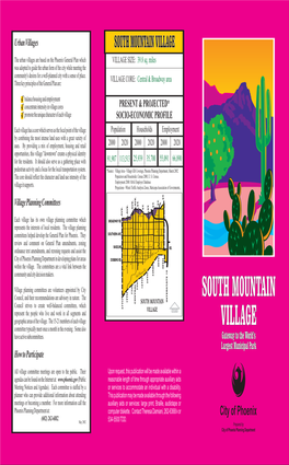South Mountain Village Brochure