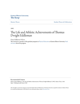 The Life and Athletic Achievements