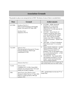 Association Grounds